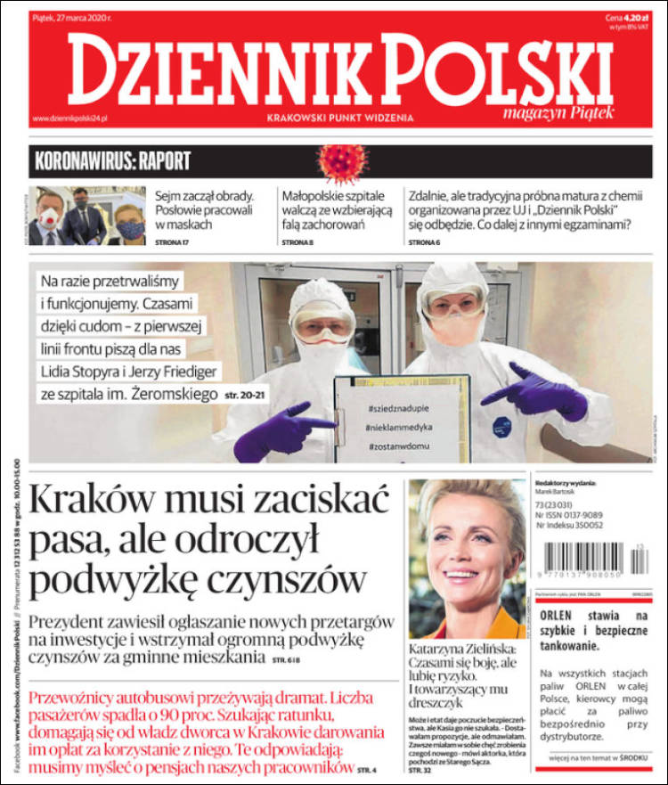 Portada de Dziennik (Polonia)