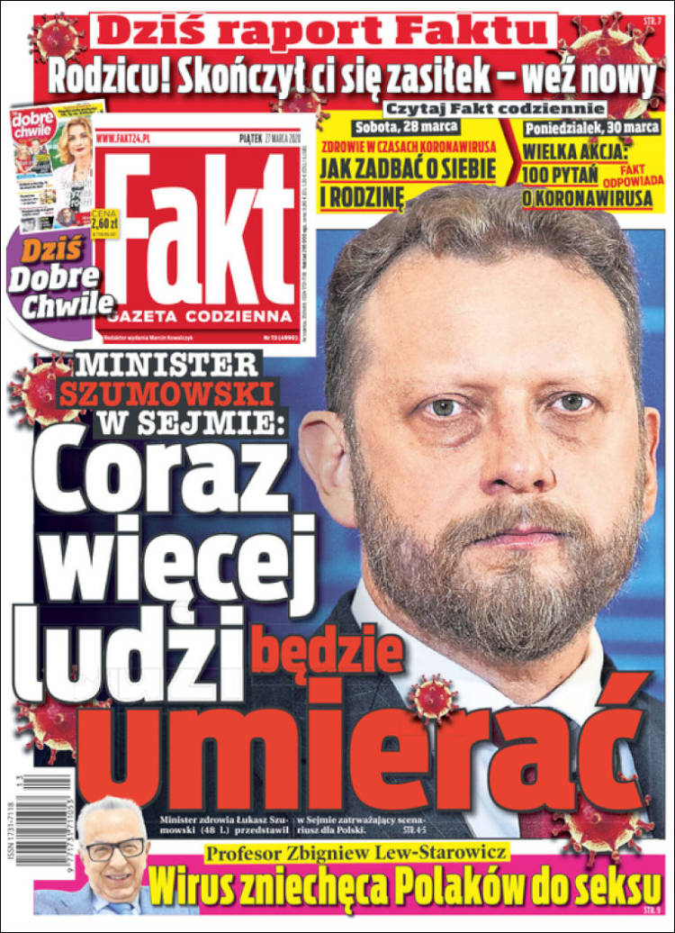 Portada de Fakt (Polonia)