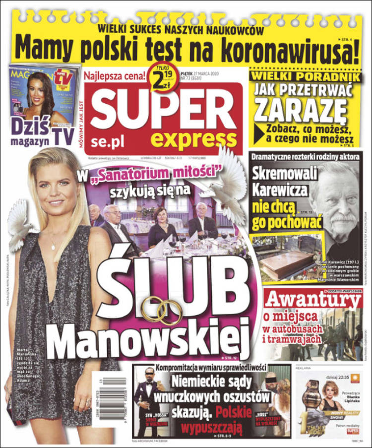 Portada de Super Express (Polonia)