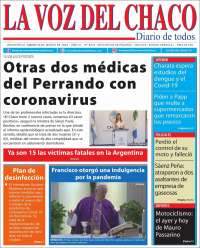 Portada de La Voz del Chaco (Argentina)