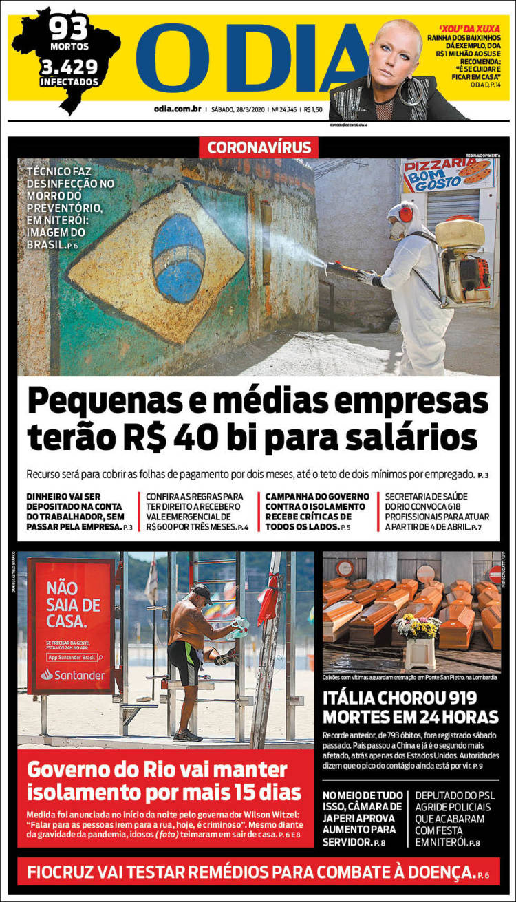 Portada de O Dia (Brasil)