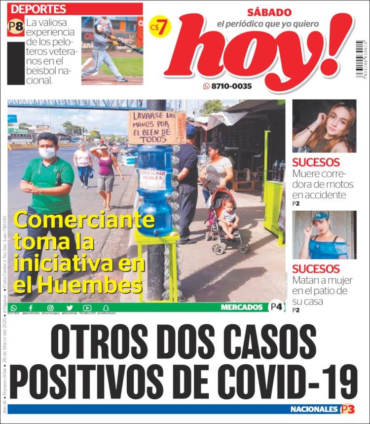 Portada de Hoy (Nicaragua)