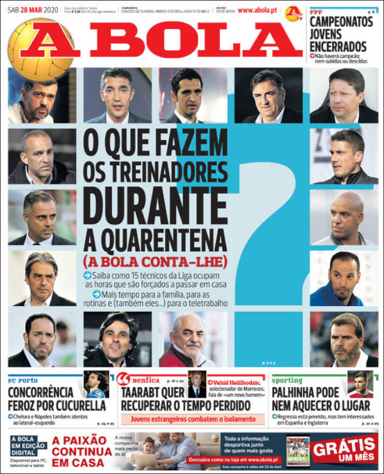 Portada de A Bola (Portugal)