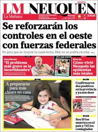 Portada de La Mañanade Neuquén (Argentina)