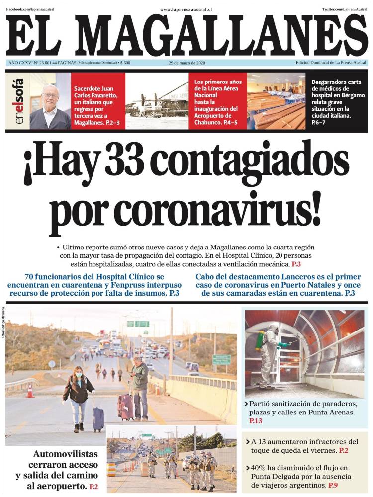 Portada de El Magallanes (Chile)