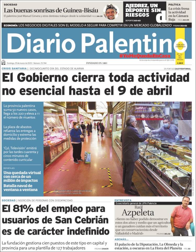 Portada de Diario Palentino (España)