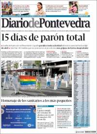 Portada de Diario de Pontevedra (España)