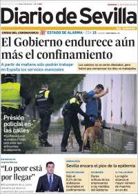 Portada de Diario de Sevilla (España)