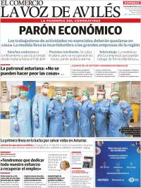 Portada de El Comercio - Avilés (España)