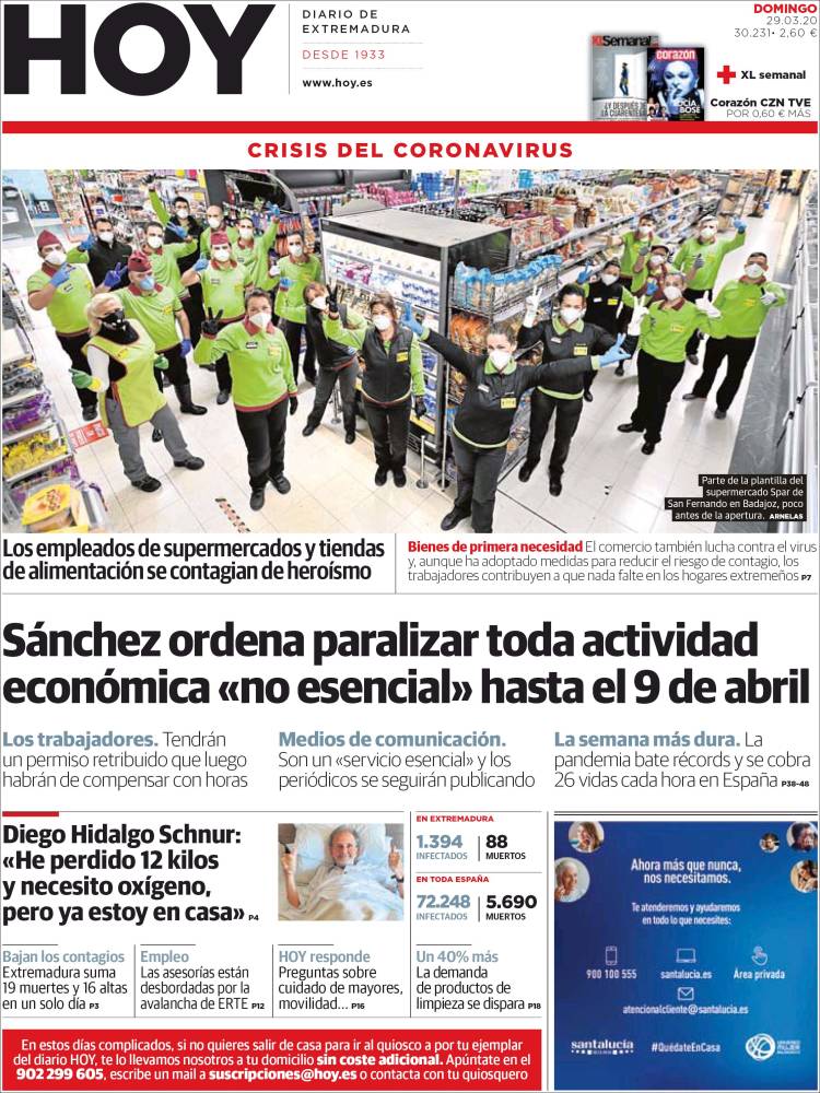 Portada de Hoy - Badajoz (España)