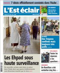 Portada de L'Est Eclair (Francia)