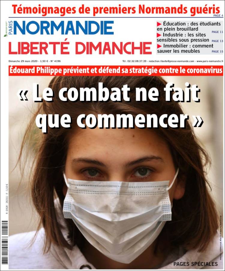 Portada de Paris Normandie (Francia)