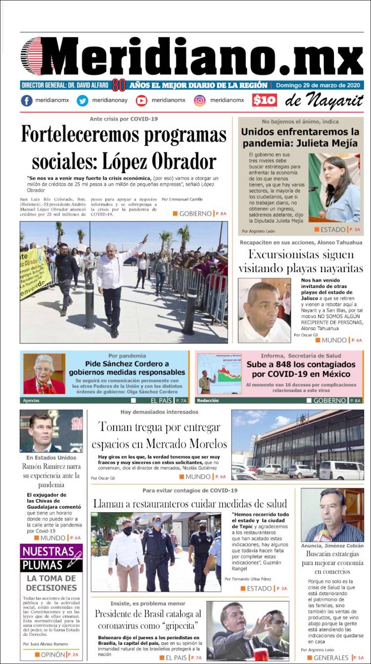 Portada de Meridiano (México)