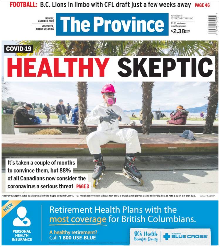 Portada de The Province (Canadá)