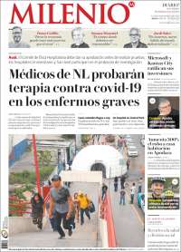 Portada de Milenio de Monterrey (México)