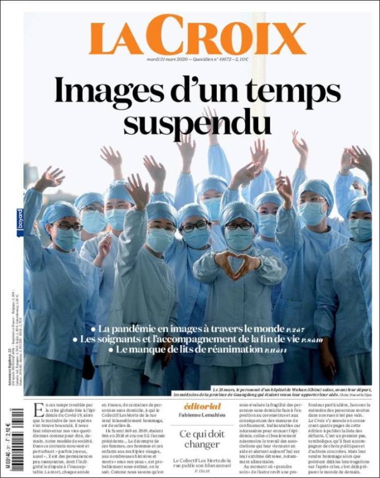 Portada de La Croix (Francia)