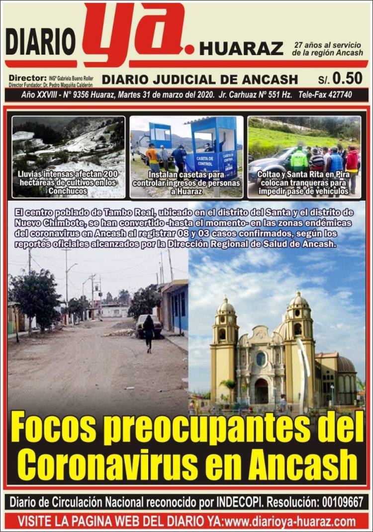 Portada de Diario Ya (Perú)