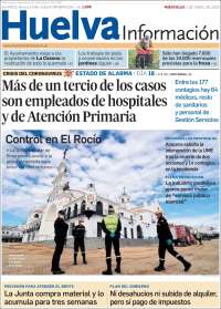 Portada de Huelva Información (España)