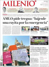 Portada de Milenio - Jalisco (M&eacute;xico)