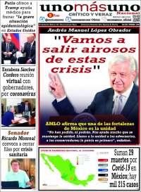 Portada de unomásuno (M&eacute;xico)