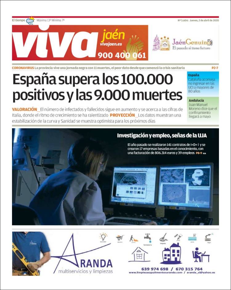 Portada de Viva Jaén (España)