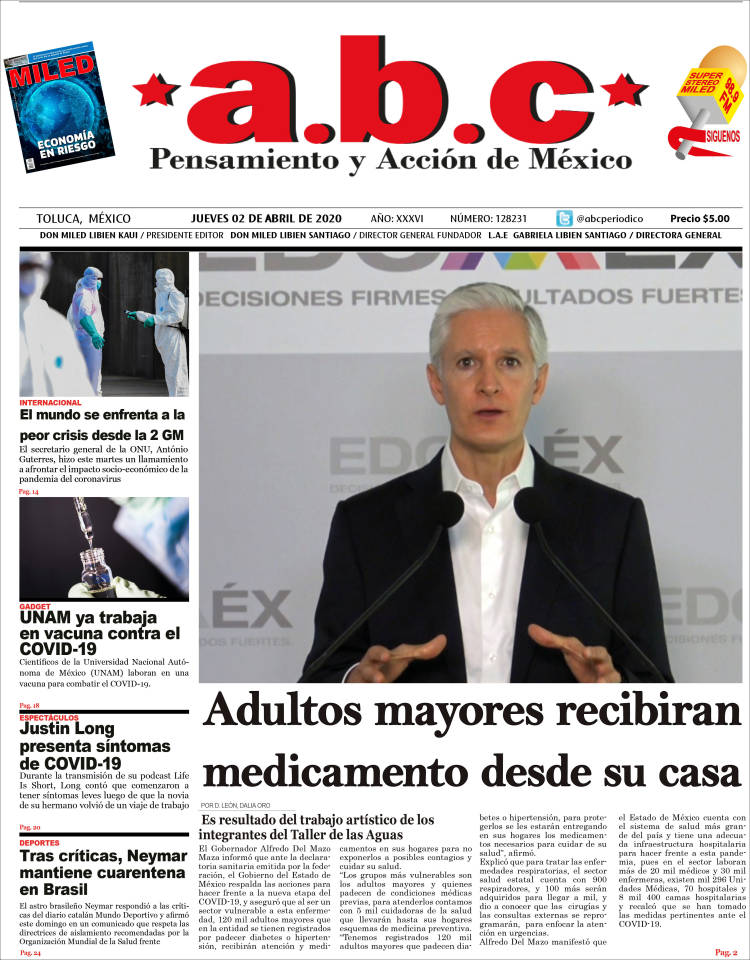 Portada de A.B.C.  (Mexico)