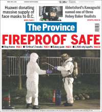 Portada de The Province (Canadá)