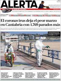 Portada de Alerta - El Diario de Cantabria (España)