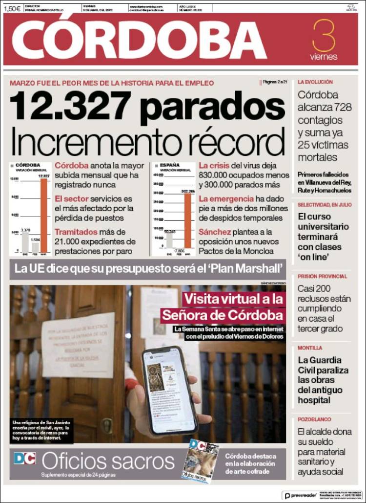 Portada de Diario de Córdoba (Espa&ntilde;a)