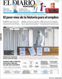 Portada de El Diario Montañés (España)