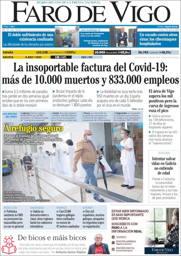 Portada de Faro de Vigo (Espa&ntilde;a)