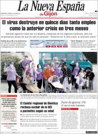 Portada de La Nueva España - Gijón (Espa&ntilde;a)