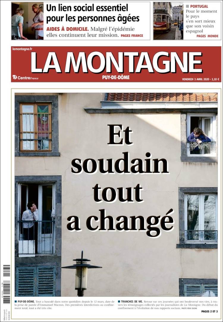 Portada de La Montagne (Francia)