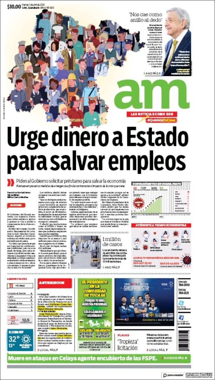 Portada de Al Día A.M. (M&eacute;xico)