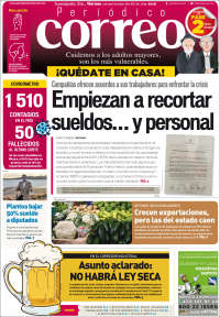 Portada de Correo - El diario del Estado de Guanajuato (M&eacute;xico)