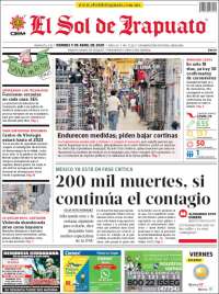 Portada de El Sol de Irapuato (M&eacute;xico)