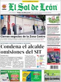 Portada de El Sol de León (M&eacute;xico)