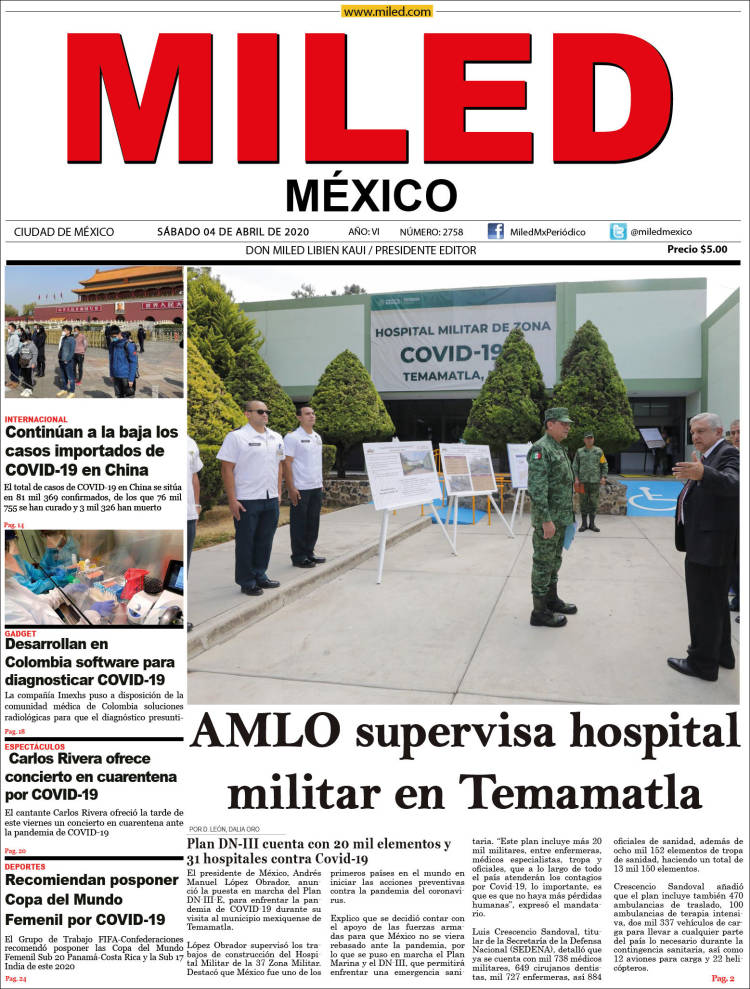 Portada de Miled (México)