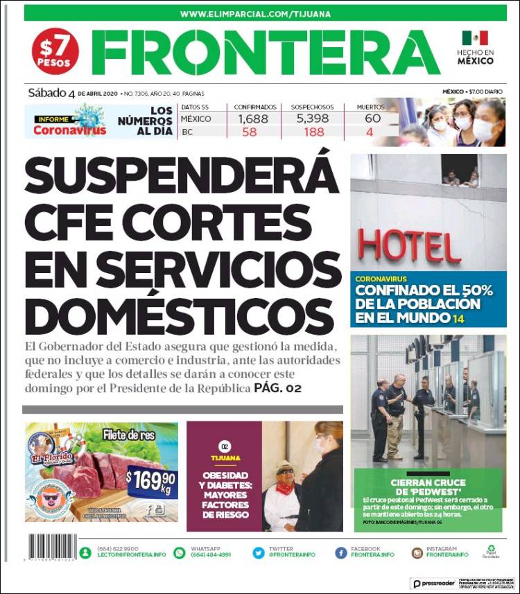 Portada de Frontera (México)