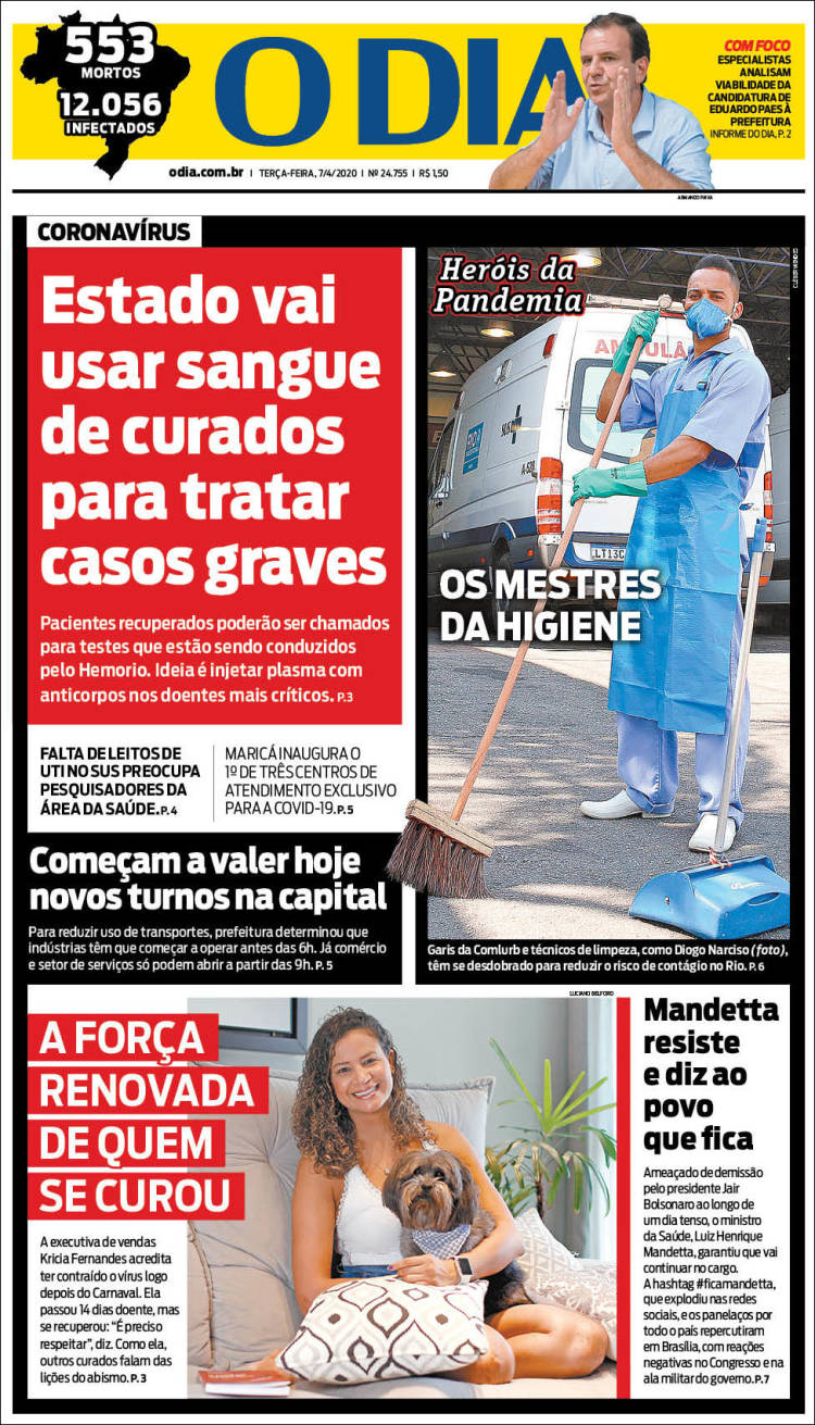 Portada de O Dia (Brasil)