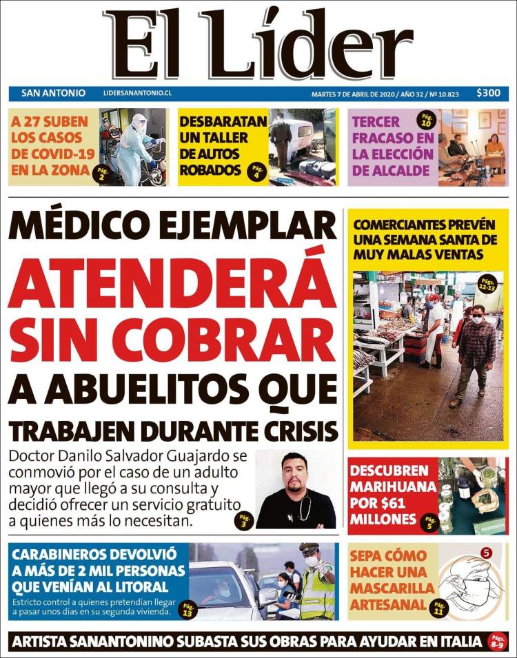 Portada de Lider de San Antonio (Chile)