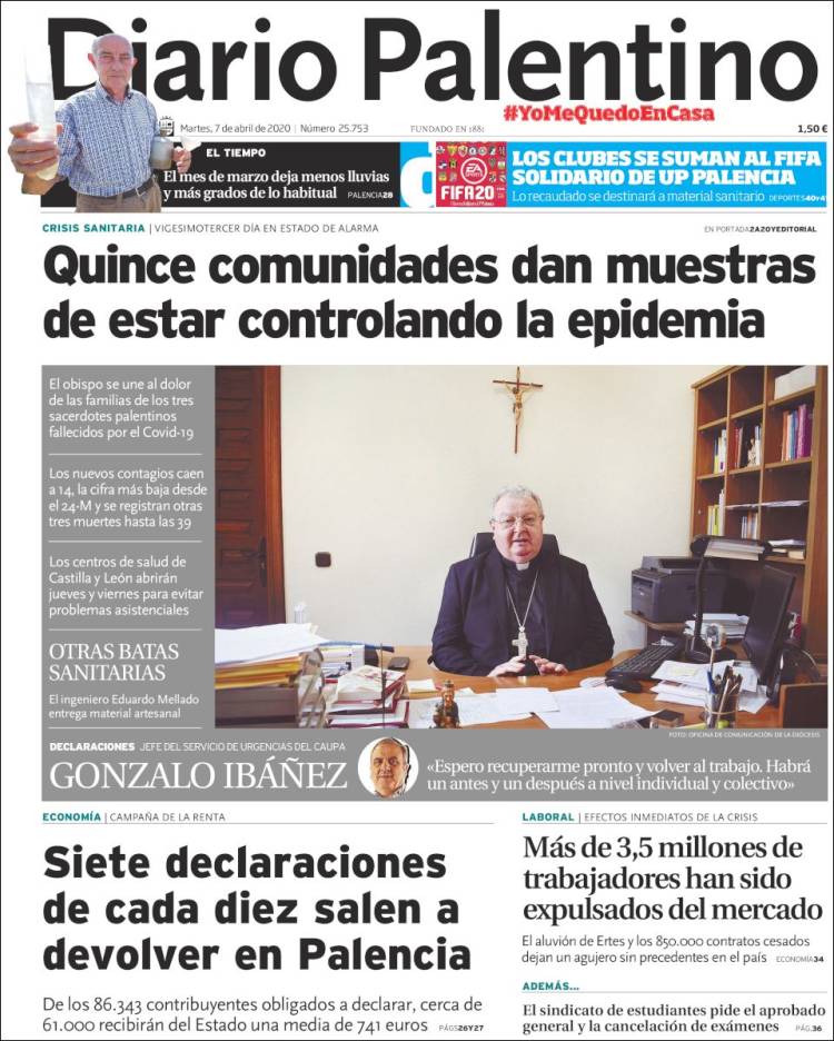 Portada de Diario Palentino (Espa&ntilde;a)