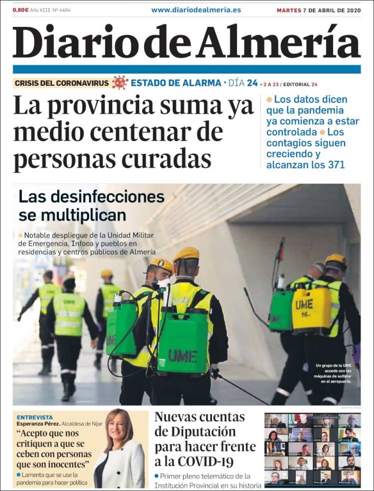 Portada de Diario de Almería (Espa&ntilde;a)