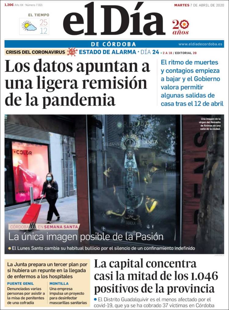 Portada de El Día de Córdoba (Espa&ntilde;a)