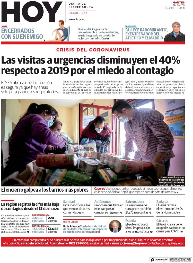 Portada de Hoy - Badajoz (Espa&ntilde;a)