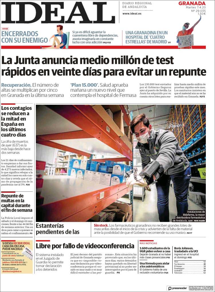 Portada de Ideal (Espa&ntilde;a)