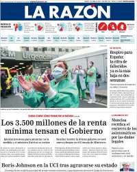 Portada de La Razón (Espa&ntilde;a)