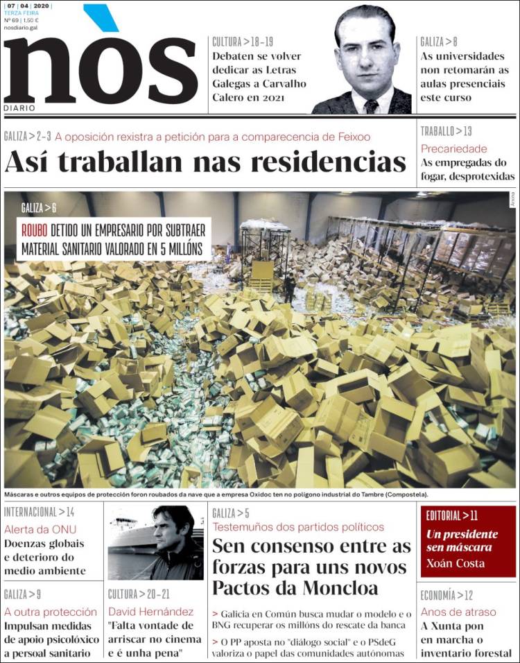 Portada de Nòs Diario (Espa&ntilde;a)