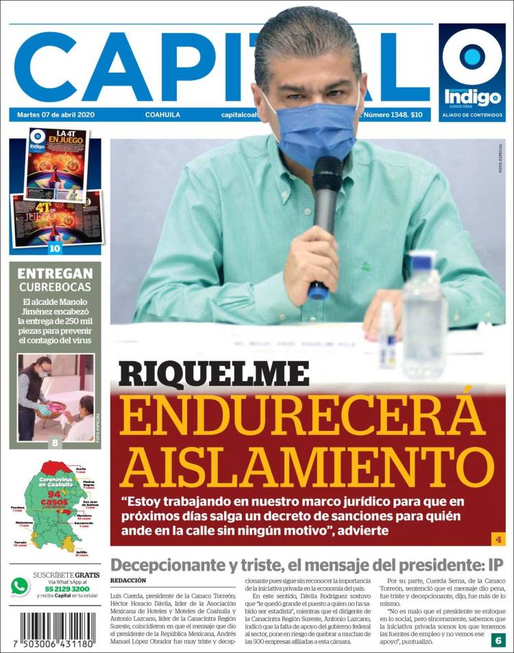 Portada de Capital Coahuila (México)