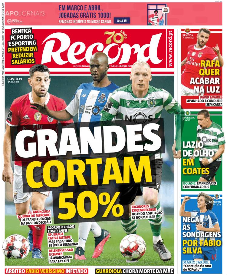 Portada de Record (Portugal)
